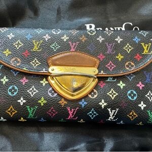 Louis Vuitton Murakami Multicolor Monogram Wallet/Clutch